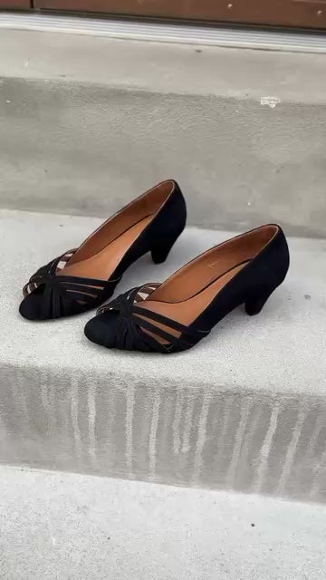 COPENHAGEN SHOES ALL I NEED SUEDE Heels 001 Black