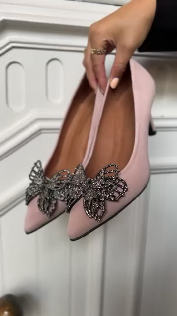 COPENHAGEN SHOES BUTTERFLY - ROSE Heels 0073 ROSE (OLIMPO)