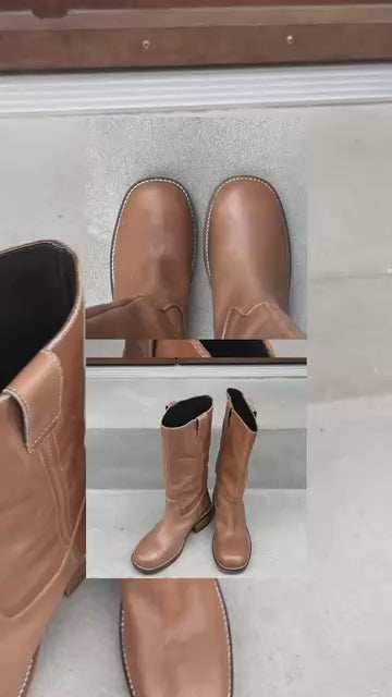 COPENHAGEN SHOES MAY I FLY Long boot 125 TAN