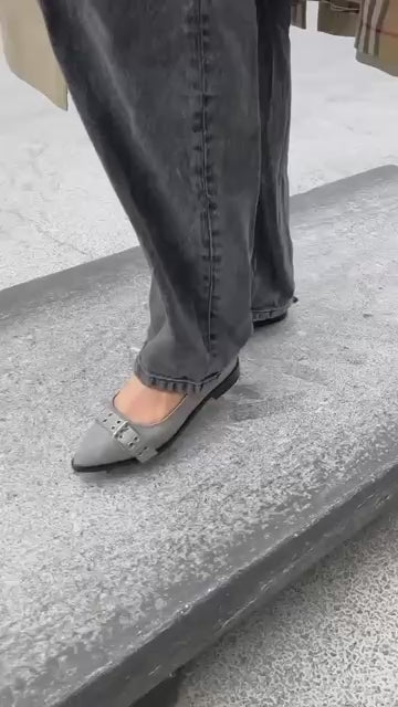 COPENHAGEN SHOES LIKE A MOVE-DENIM Ballerinas 0741 GREY DENIM