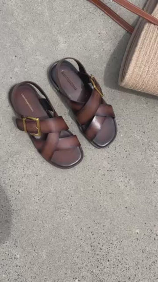 COPENHAGEN SHOES CECILE Sandalen 847 Dark Brown