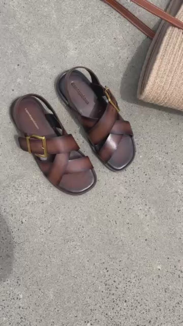 COPENHAGEN SHOES CECILE Sandalen 847 Dark Brown