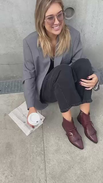 COPENHAGEN SHOES IF WHEN Laarzen 2222 BORDEAUX