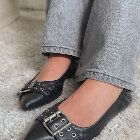 COPENHAGEN SHOES THE REASON WHY BLK. Ballerinas 0001 BLACK