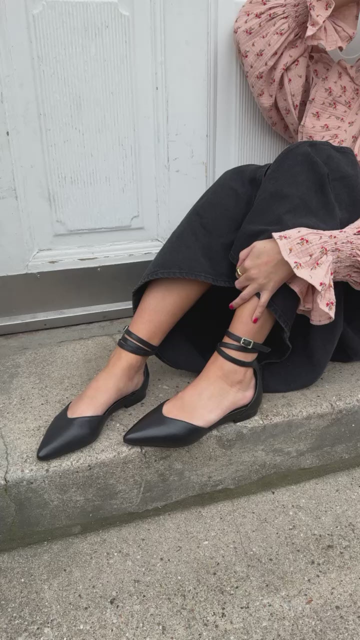 COPENHAGEN SHOES FLOWER CHILD Ballerinas 0001 BLACK