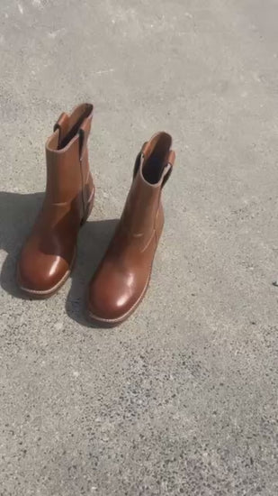 COPENHAGEN SHOES SAY MORE - BROWN/TAN Laarzen 125 TAN