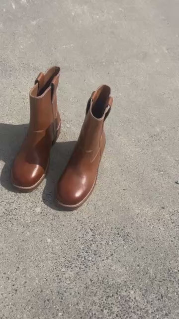 COPENHAGEN SHOES SAY MORE - BROWN/TAN Laarzen 125 TAN