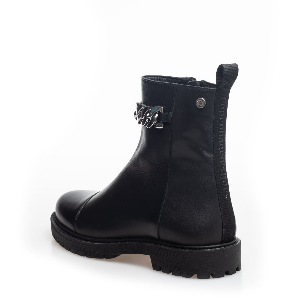 COPENHAGEN SHOES FLOWER EYES Laarzen 2206 BLACK/SILVER