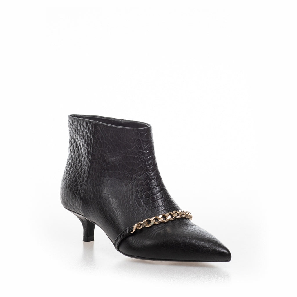 COPENHAGEN SHOES PARI' CHAIN Laarzen 103 Black croco