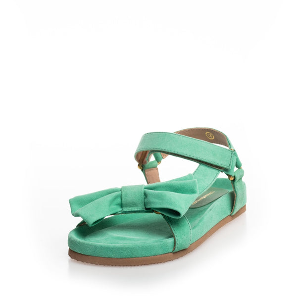 Copenhagen Shoes by Josefine Valentin SKY AND DIAMONDS 23 SUEDE Sandal 425 PALE GREEN (FRESHIA)