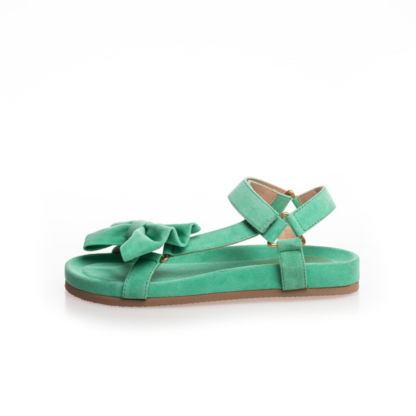 Copenhagen Shoes by Josefine Valentin SKY AND DIAMONDS 23 SUEDE Sandal 425 PALE GREEN (FRESHIA)